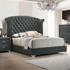 Modern Button Tufted Bed