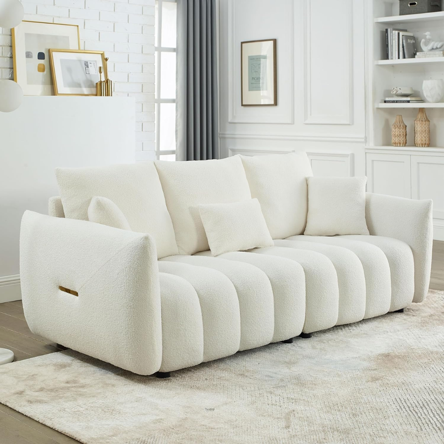 Three Plush Back Pillows