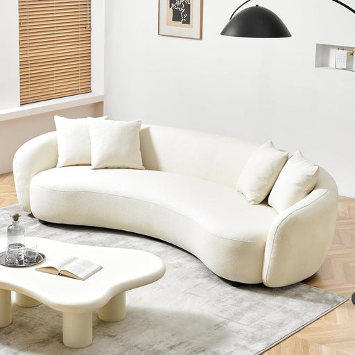 Modern Design Sectional Sofa with Curved Arms