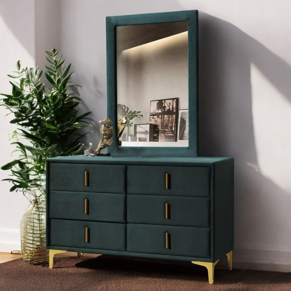 Dressing table with mirror