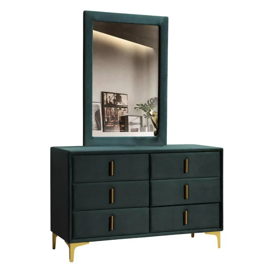 Velvet Upholstery Meets Sturdy MDF Wood