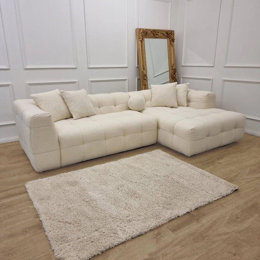 Modern Ivory Sectional Sofa