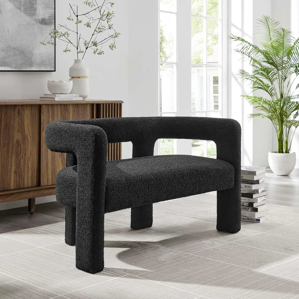 Curved Comfort Meets Mid-Century Style