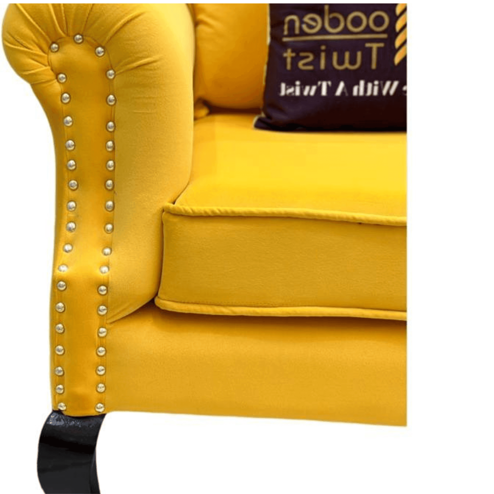 Wooden Twist Modern Majestic Wing Chair Elegant Seating - Wooden Twist UAE