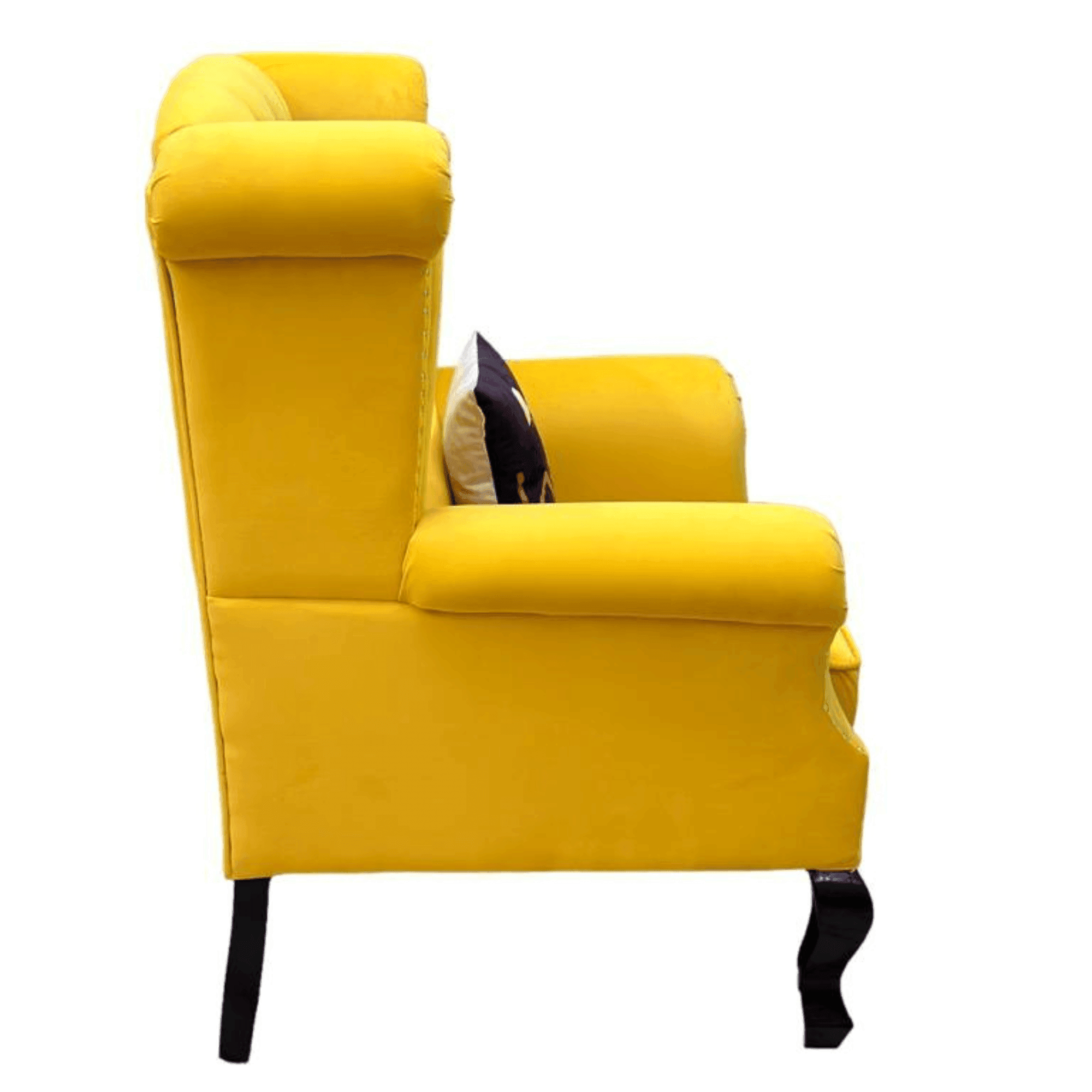 Wooden Twist Modern Majestic Wing Chair Elegant Seating - Wooden Twist UAE