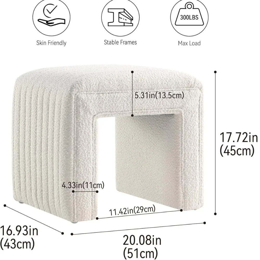 Entryway Ottoman Footrest