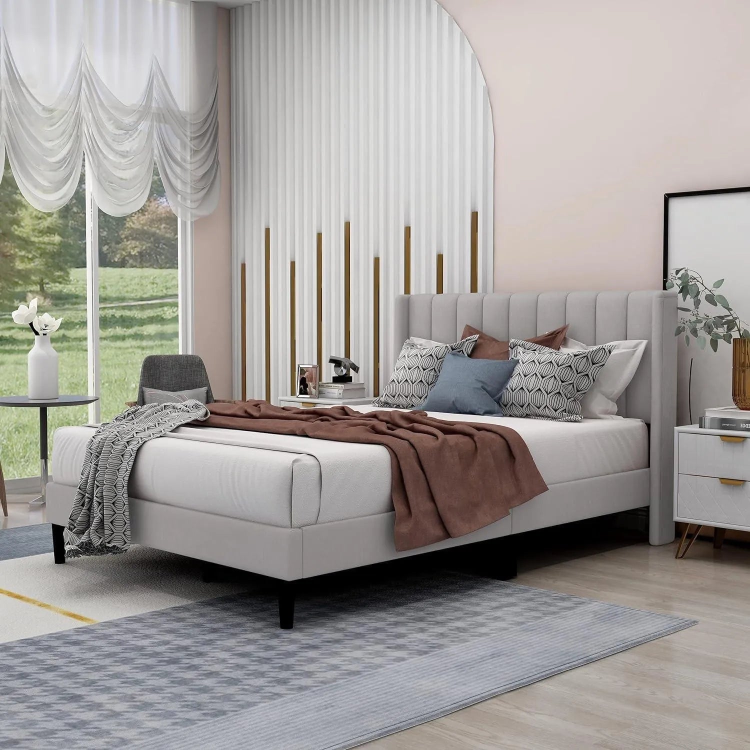 Contemporary Rectangular Bed