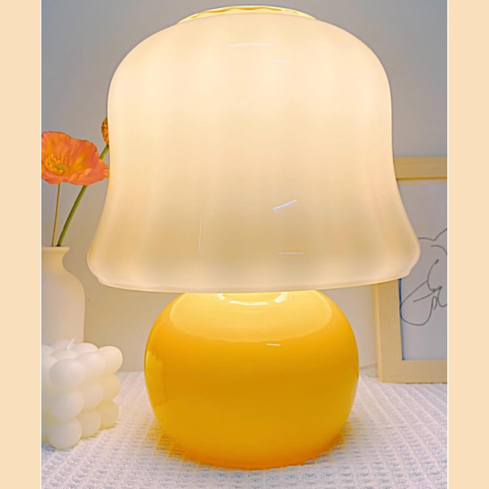 Bell Shape Glass Table Lamp