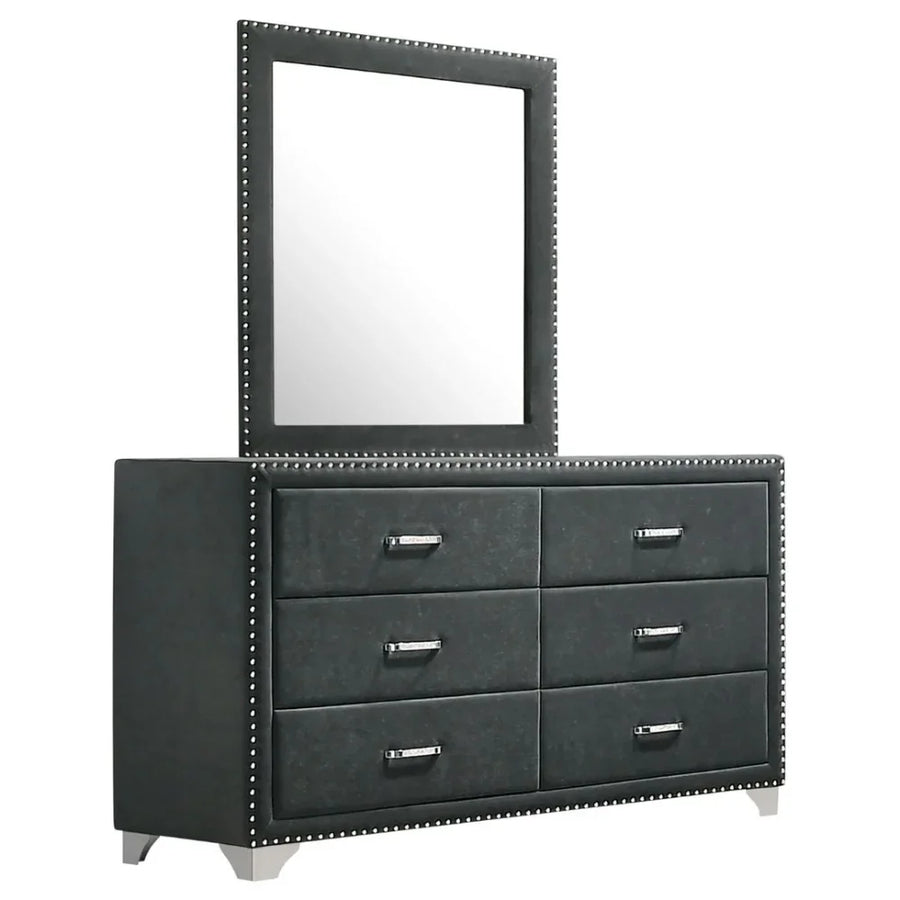 Soft Grey Velvet Over Durable MDF Wood