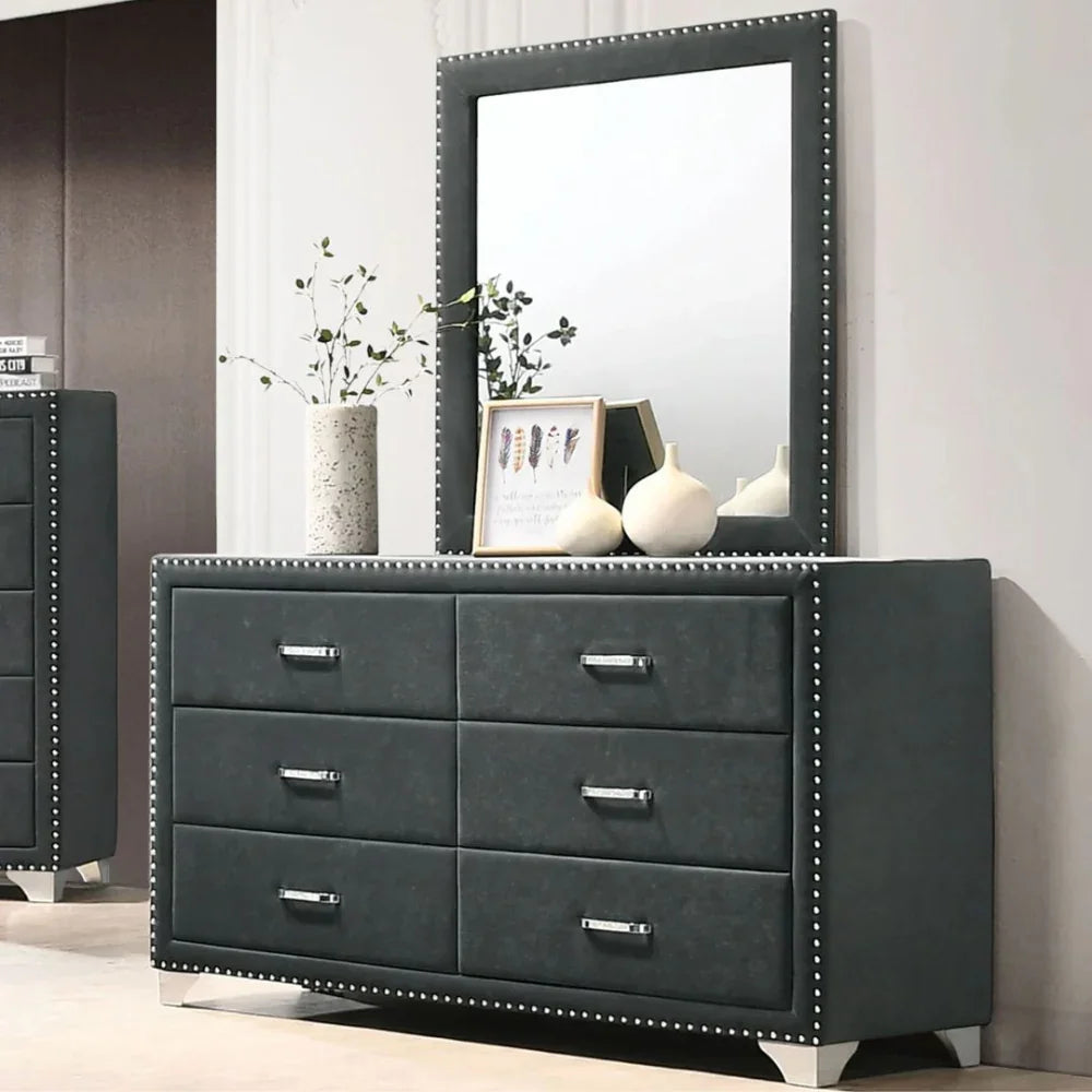 A Grey Velvet Vanity for Everyday Luxury
