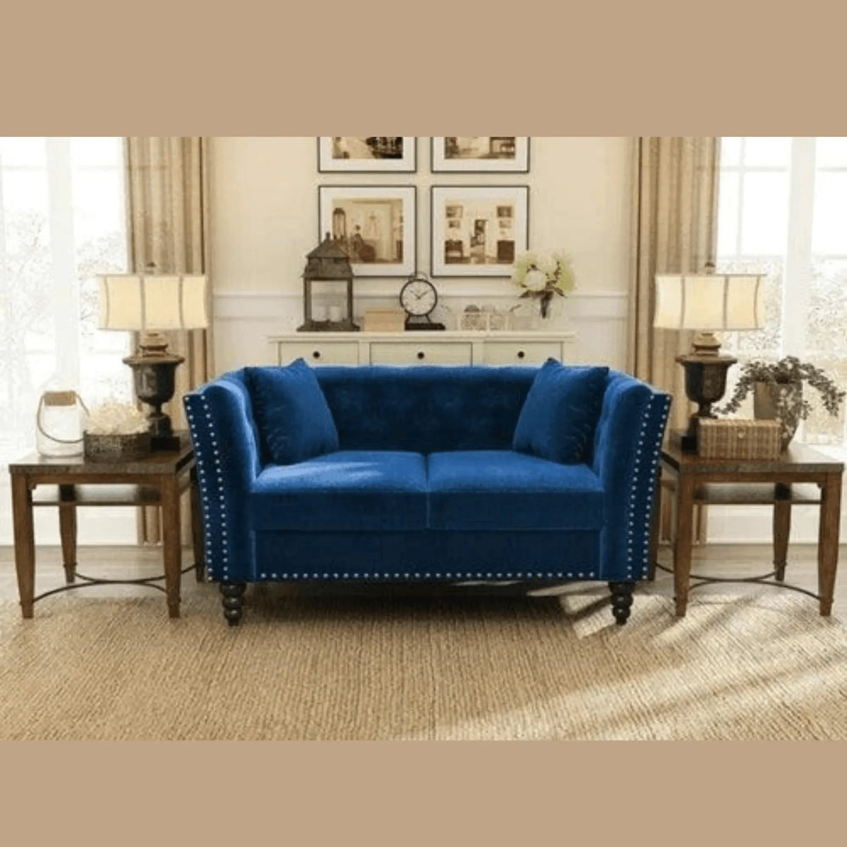 The Mulch Loveseat: Velvet Comfort, Walnut Grounding