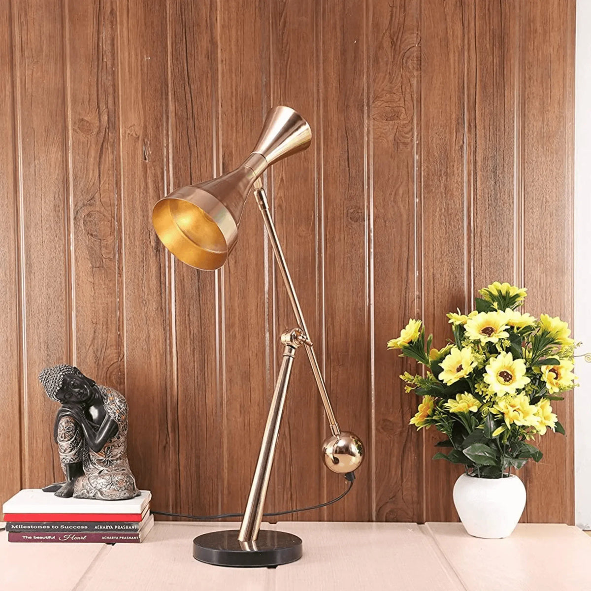 Study Light with a Marbled Finish