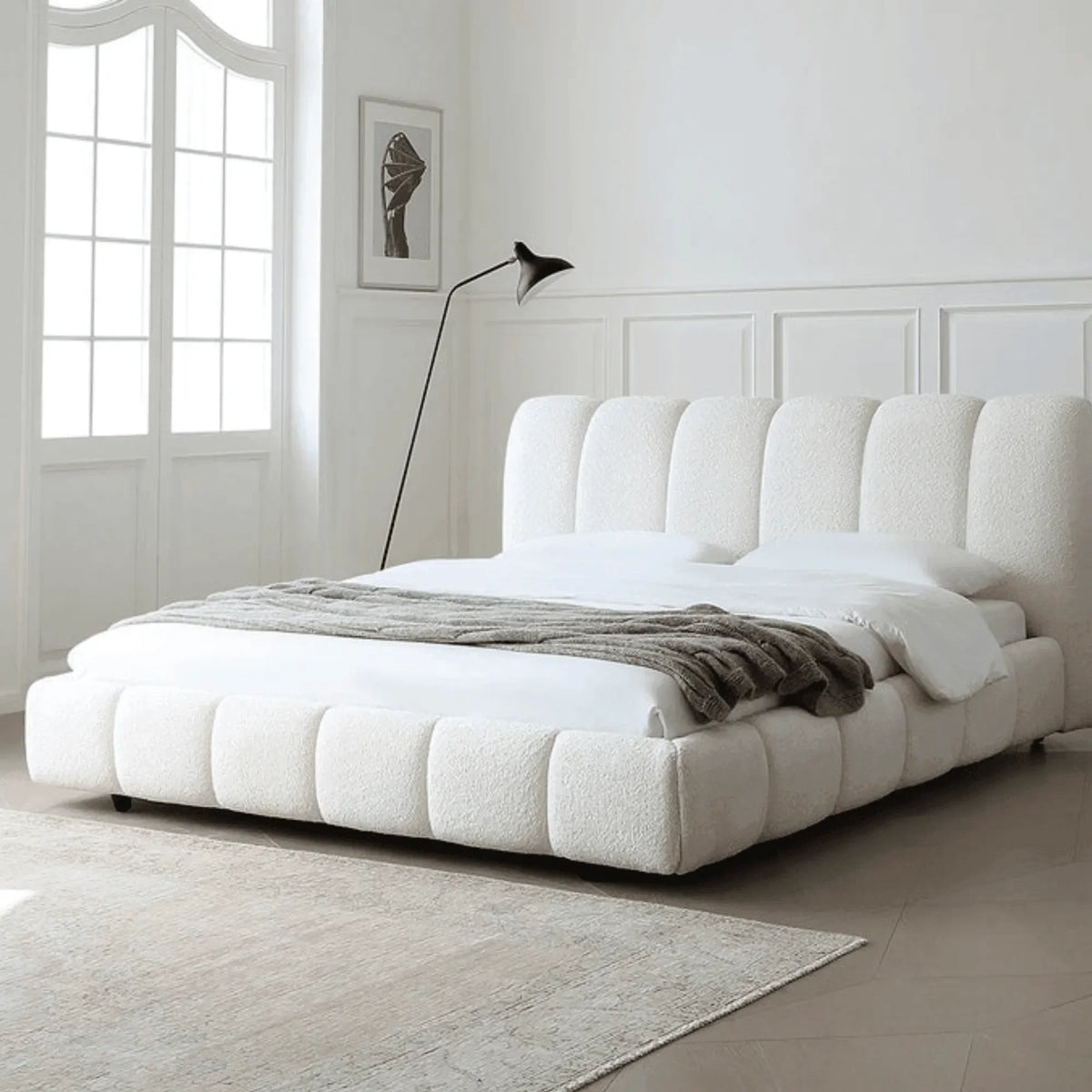 Modernize Boucle Upholstery Bed