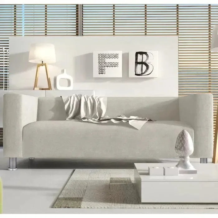 Wooden Twist Snazzy Style Teak Wood 3 Seater Modern Sofa - Wooden Twist UAE