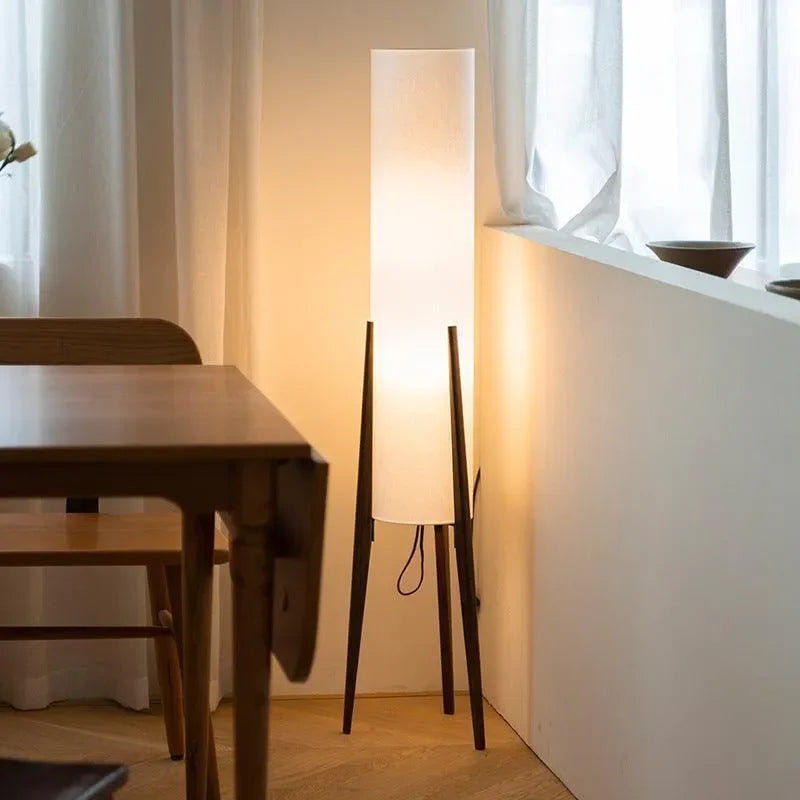 Wooden Twist Illuminate Modernize Decorative Lamp with Wooden Stand and Soft Fabric Shade - Wooden Twist UAE