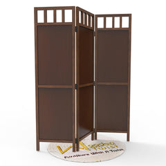 Wooden Room Divider/Wood Separator/Office Furniture/Wooden Partition 3 Panel - Wooden Twist UAE