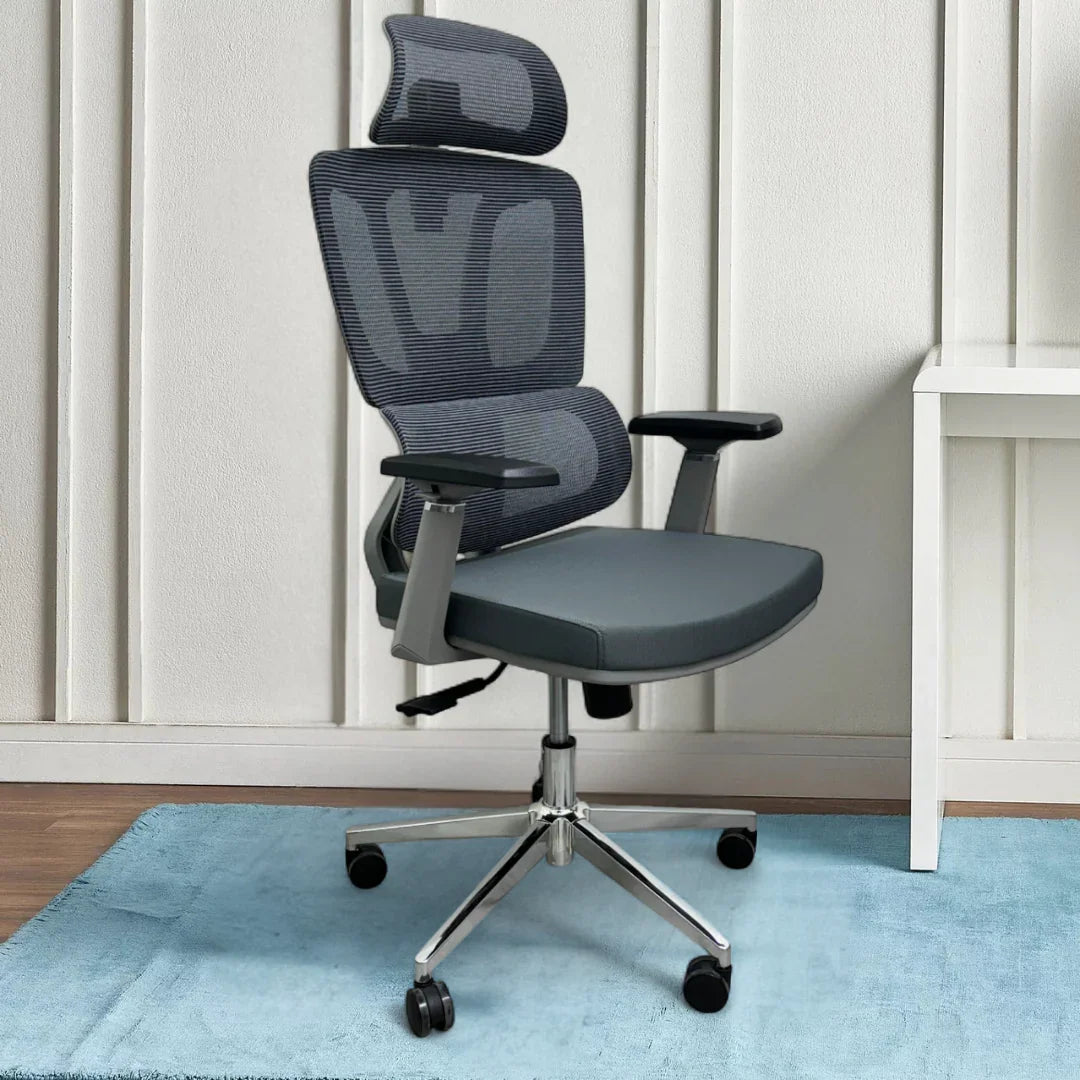 All-Day Ergonomic Support in Soft Grey