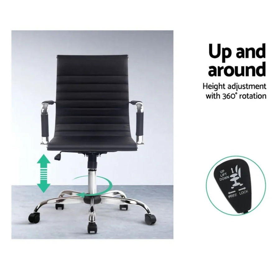 Ergonomic Mid-Back Design Reduces Strain