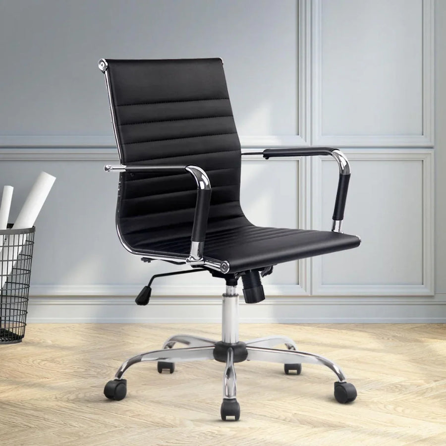 Premium PU Leather, Sleek and Easy to Clean