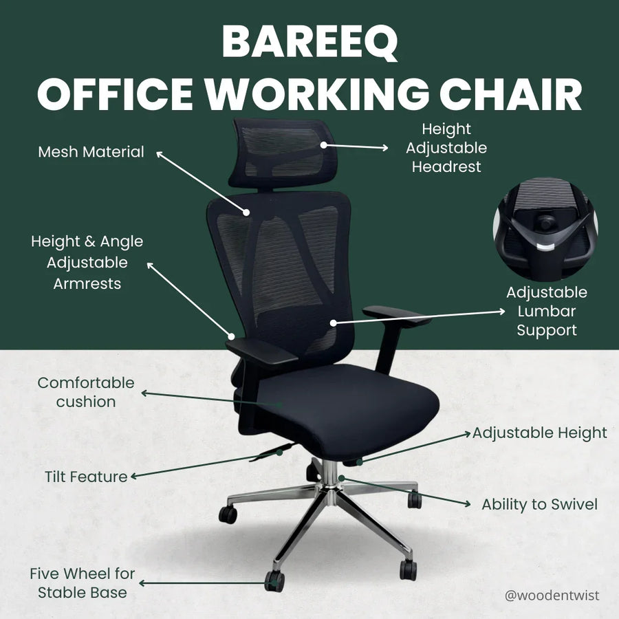 3-Position Recline, Smooth Height Control
