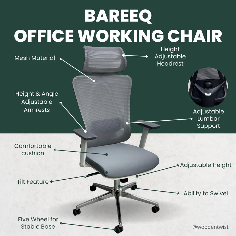 3-Position Recline, Smooth Height Control