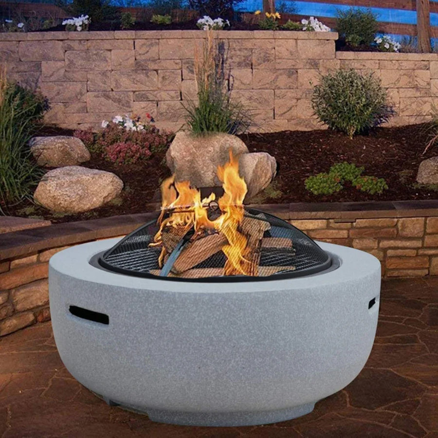 Bonfire and BBQ, One Firepit