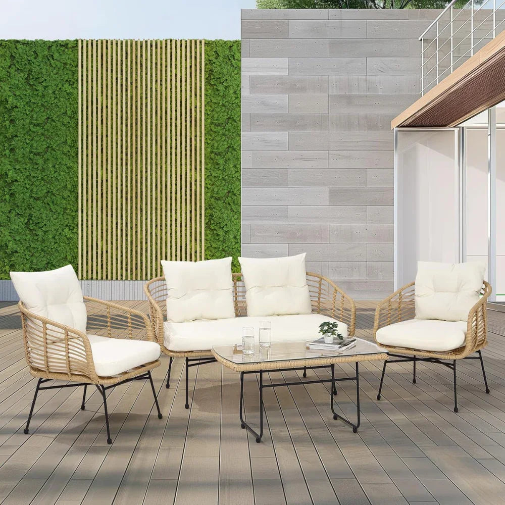A Robust 4-Piece Sofa Set Built For The Outdoors