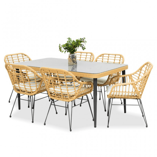 Wooden Twist Dining Table Set