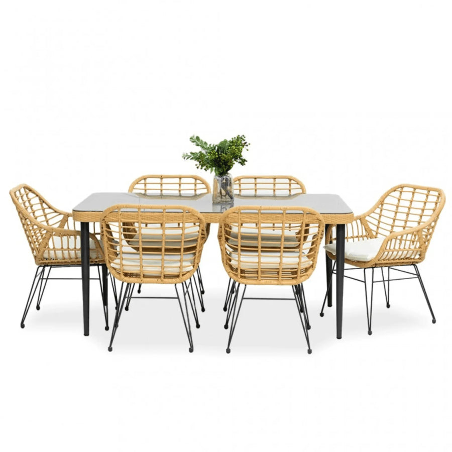 Rattan & Steel for Lasting Durability