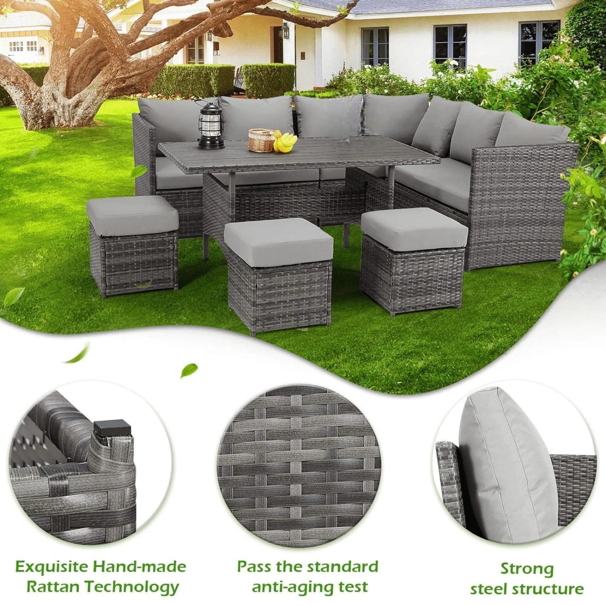 7 Pieces Outdoor Furniture Set