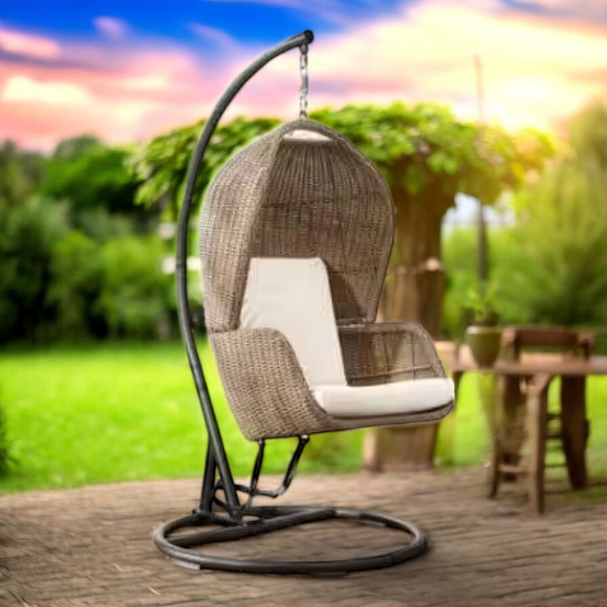 Wicker Patio Swing