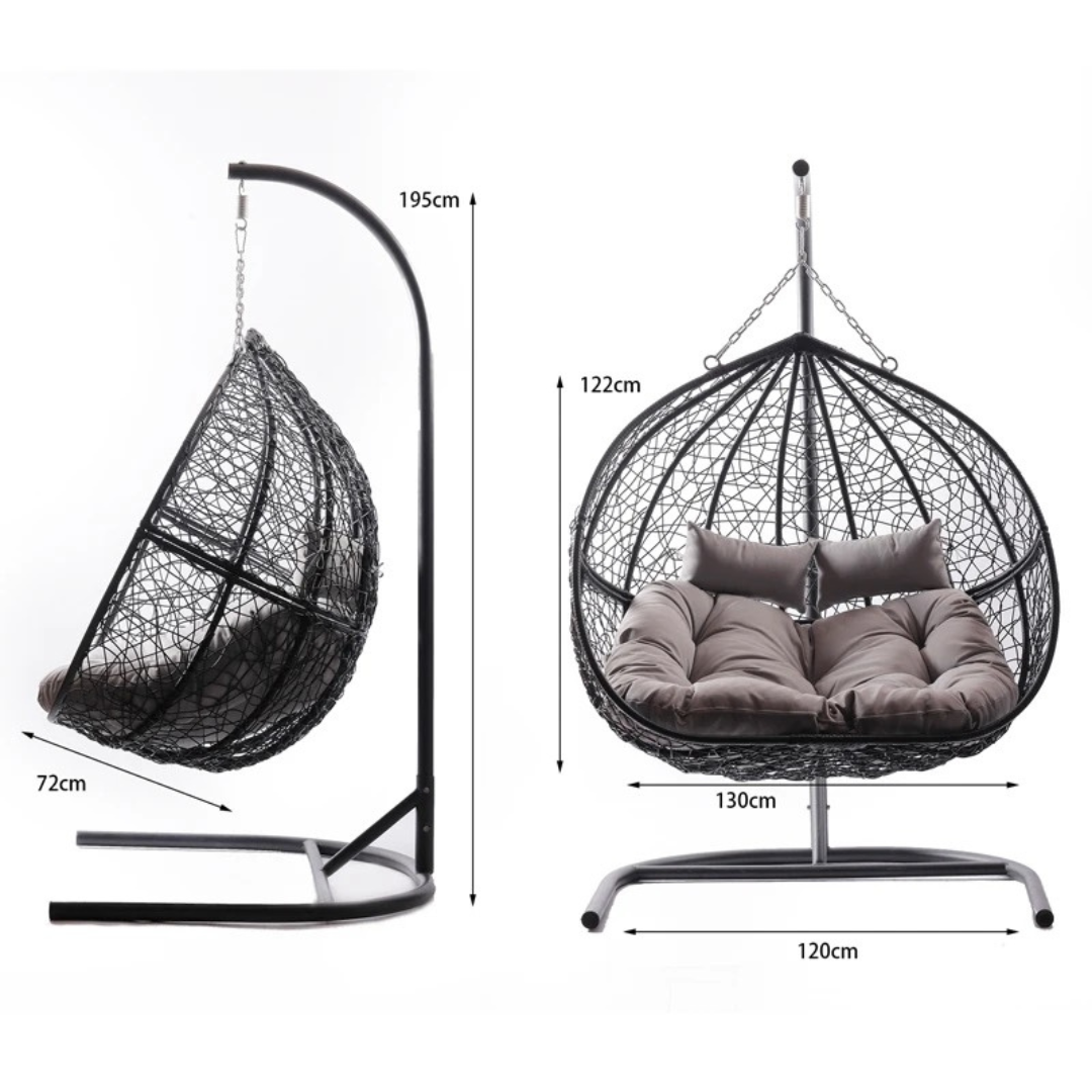 Outdoor Hammock Egg Chair with Cushions