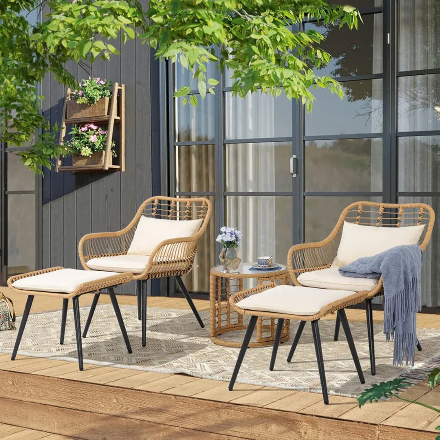 Hand-Woven Rattan Meets Tempered Glass