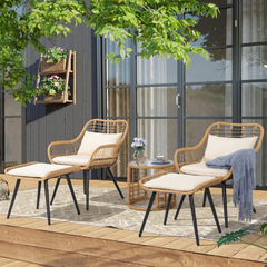 Outdoor Wicker Bistro Set