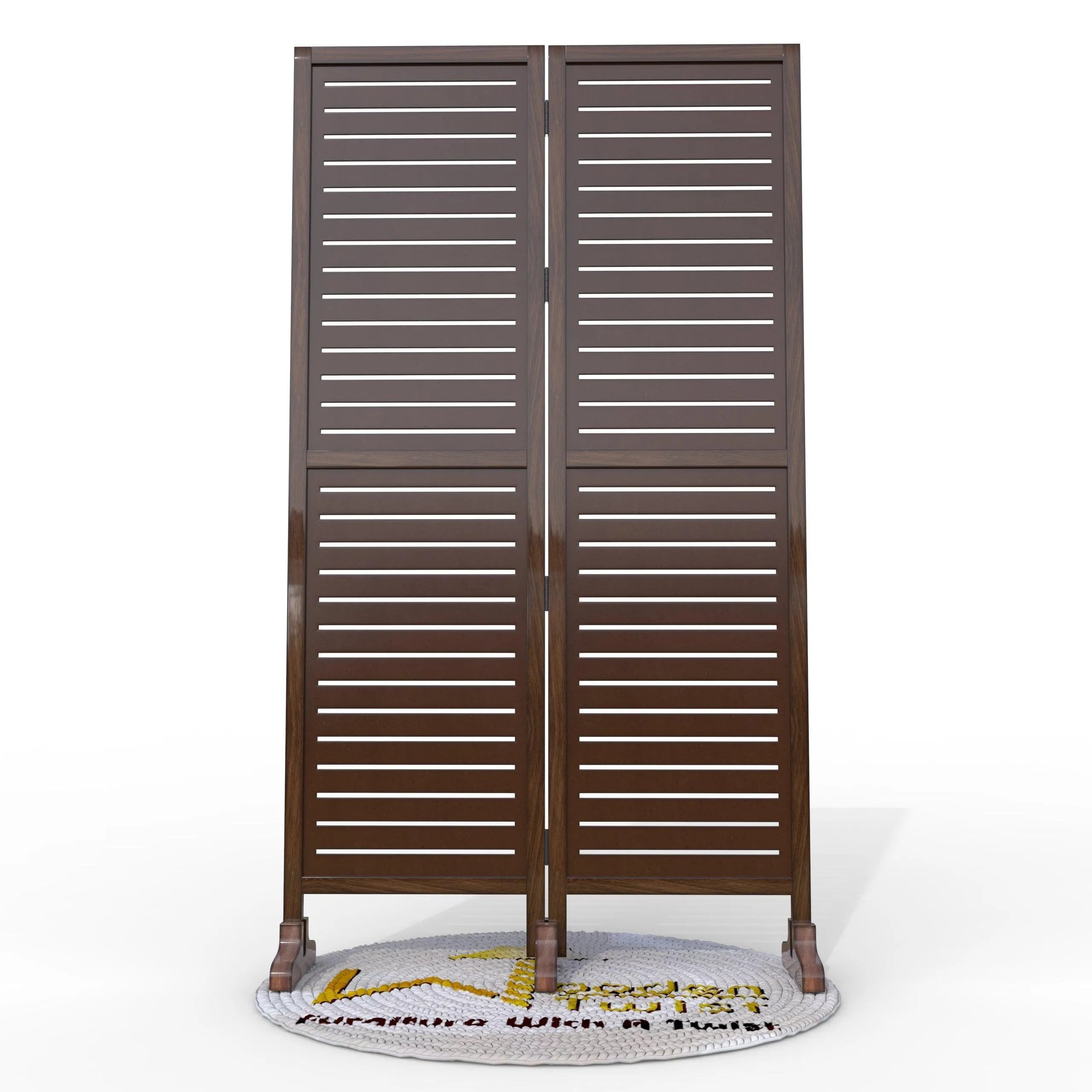 Wooden Twist Premium Solid Wood Room Divider - Wooden Twist UAE