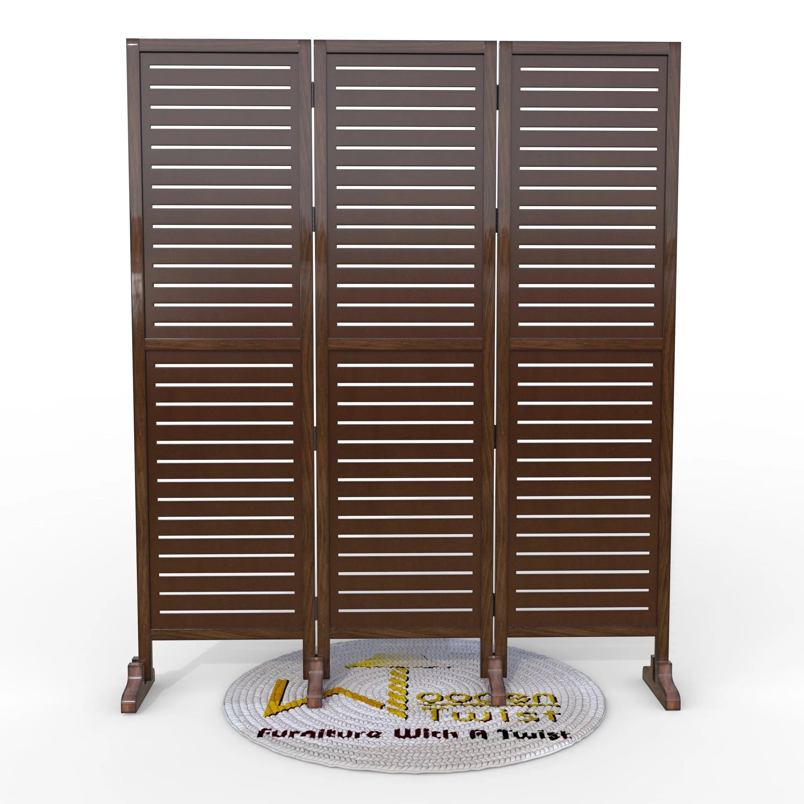 Wooden Twist Premium Solid Wood Room Divider - Wooden Twist UAE