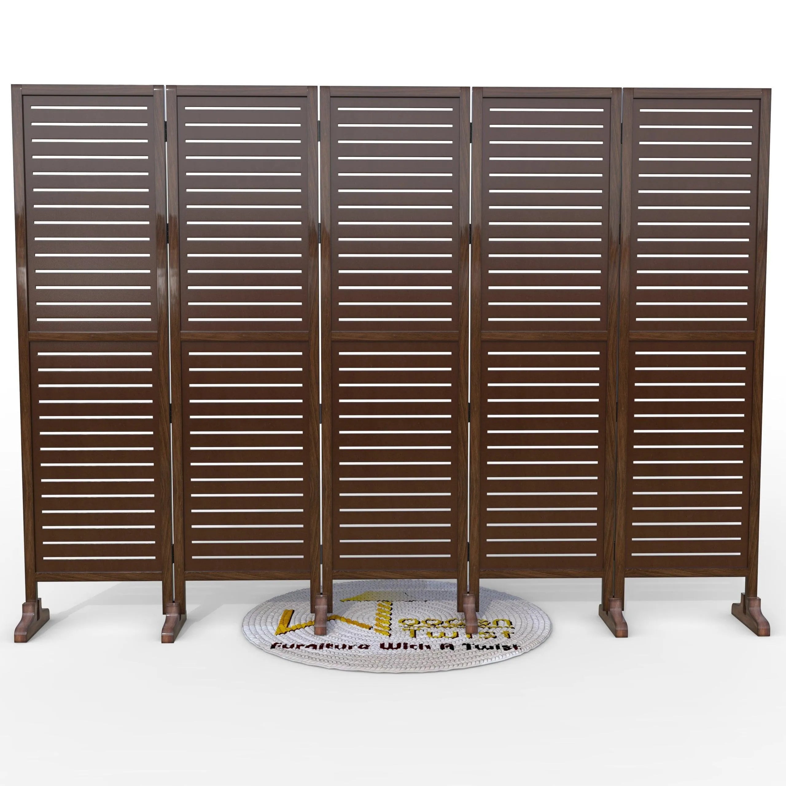 Wooden Twist Premium Solid Wood Room Divider - Wooden Twist UAE