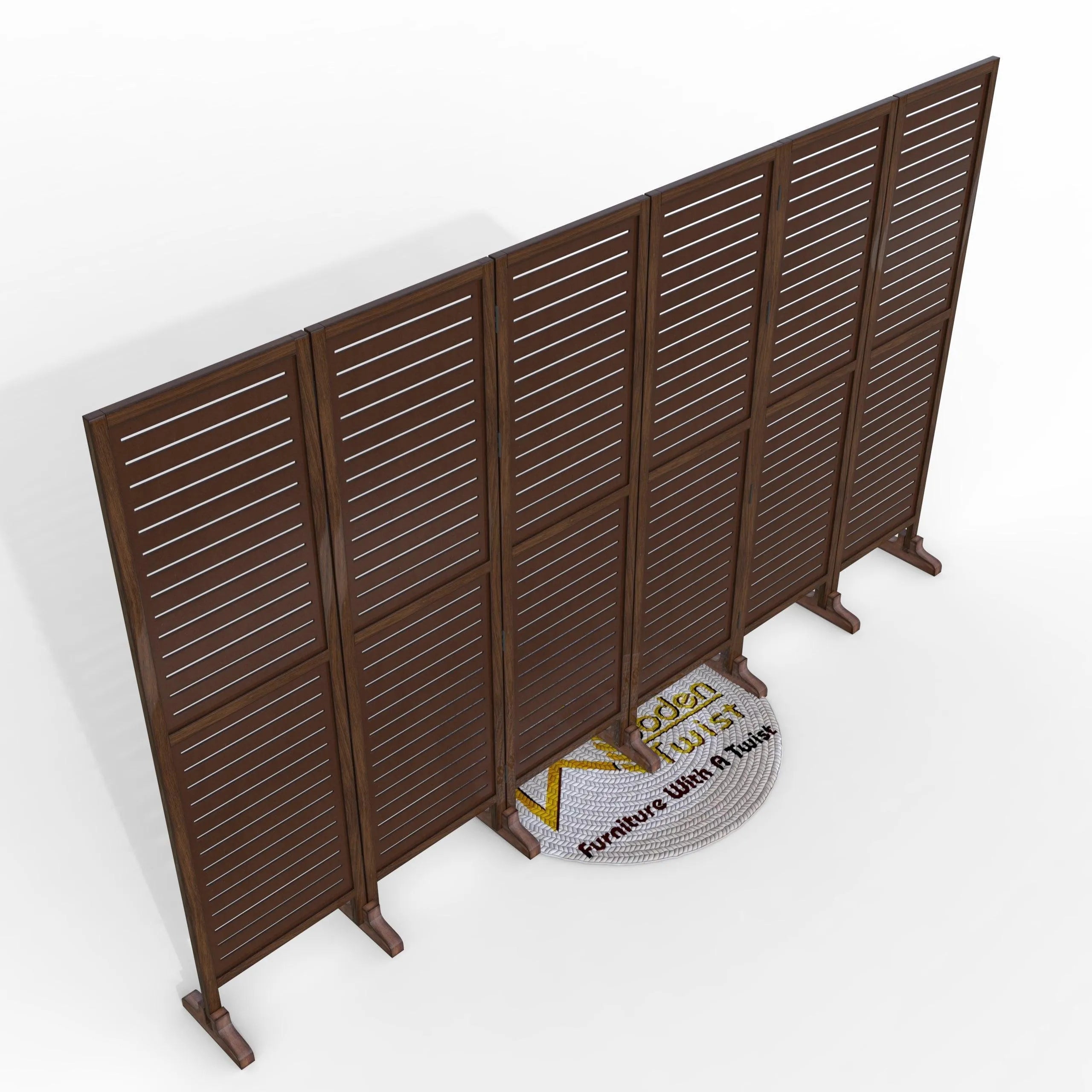 Wooden Twist Premium Solid Wood Room Divider - Wooden Twist UAE