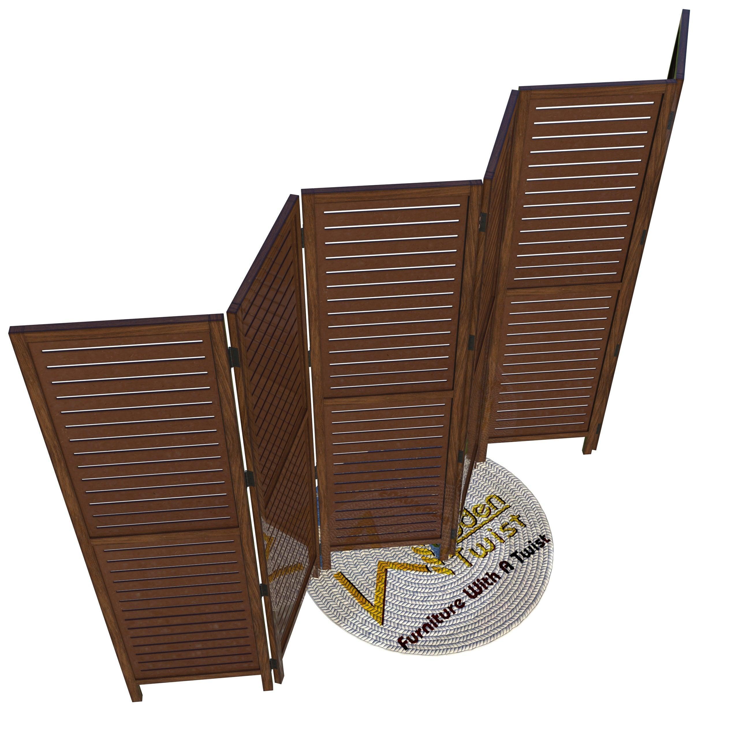 Wooden Handicrafts Partition Wooden Room Divider (Mango Wood) - Wooden Twist UAE