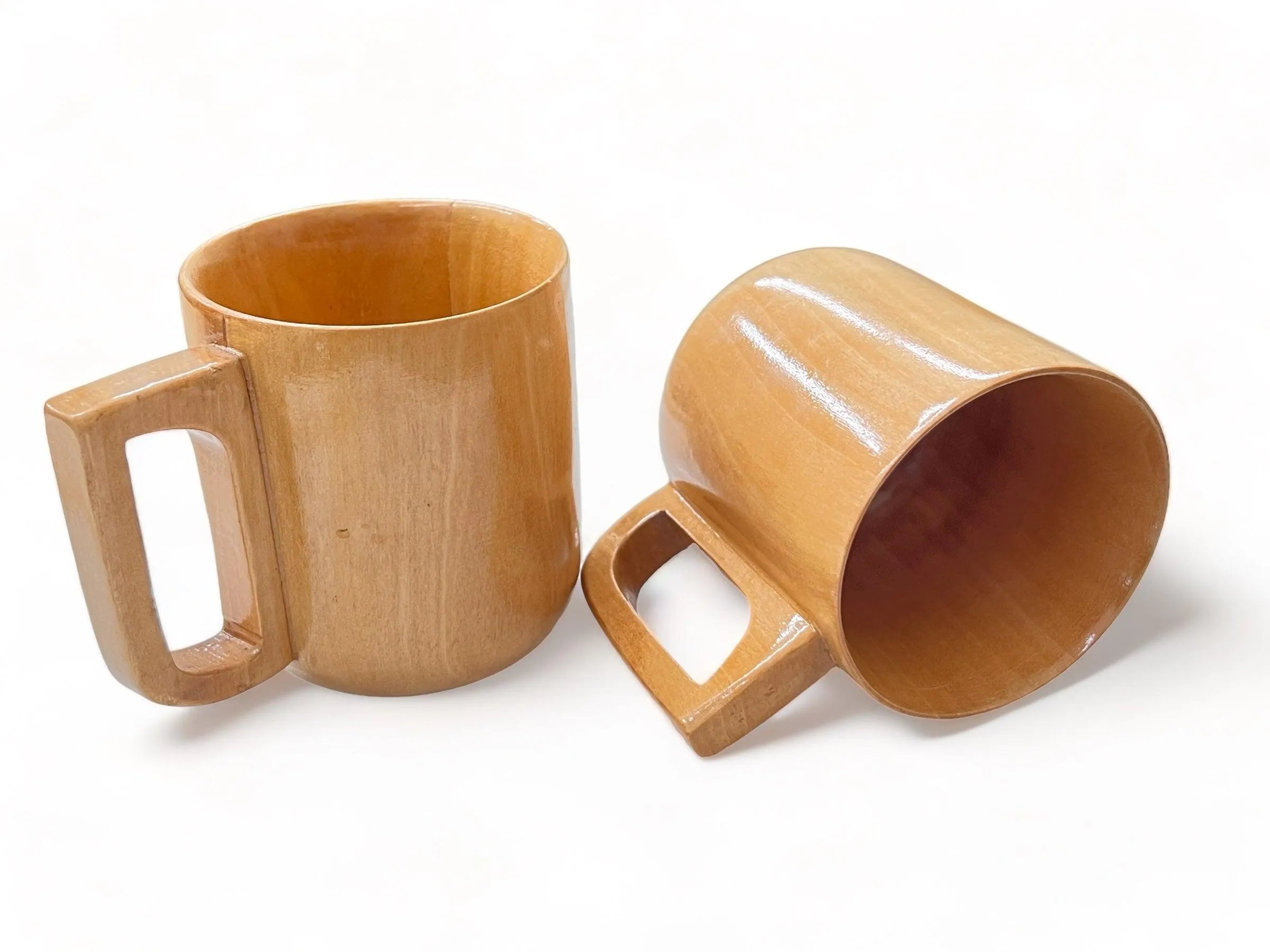 Wooden Twist Agonizing Acacia Wood Tea & Coffee Cup ( Set of 2 ) - Wooden Twist UAE