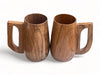 Wooden Twist Acacia Wood Gripping Handle Coffee Mug ( Set of 2 ) - Wooden Twist UAE