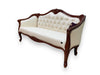 Wooden Handmade Italian Baroque Style Champagne Sofa Set 3+1+1 (Teak Wood) - Wooden Twist UAE
