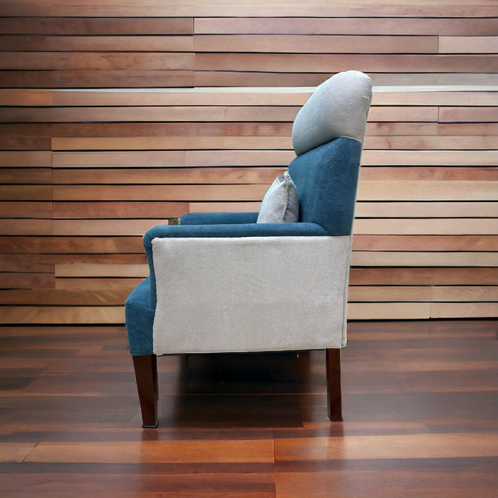Wooden Twist Swanky Home Decor Teak Wood Boucle Fabric Sofa Set 3+1+1 with 4 Cushions Elegant Living Room - Wooden Twist UAE
