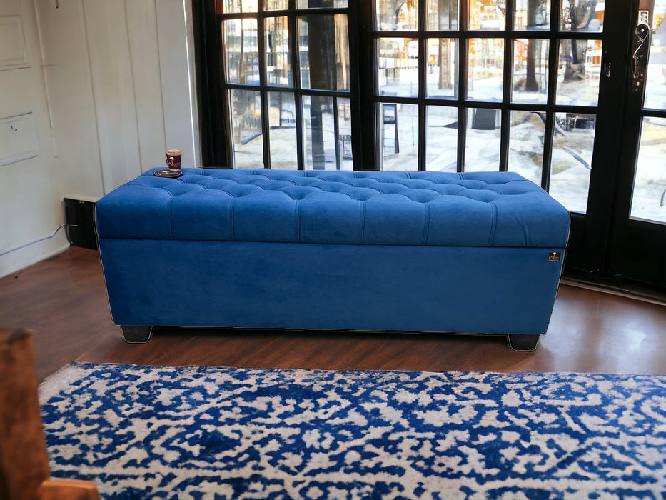Wooden Twist Zelja Solid Wood Flip Top Storage Bench Couch - Wooden Twist UAE