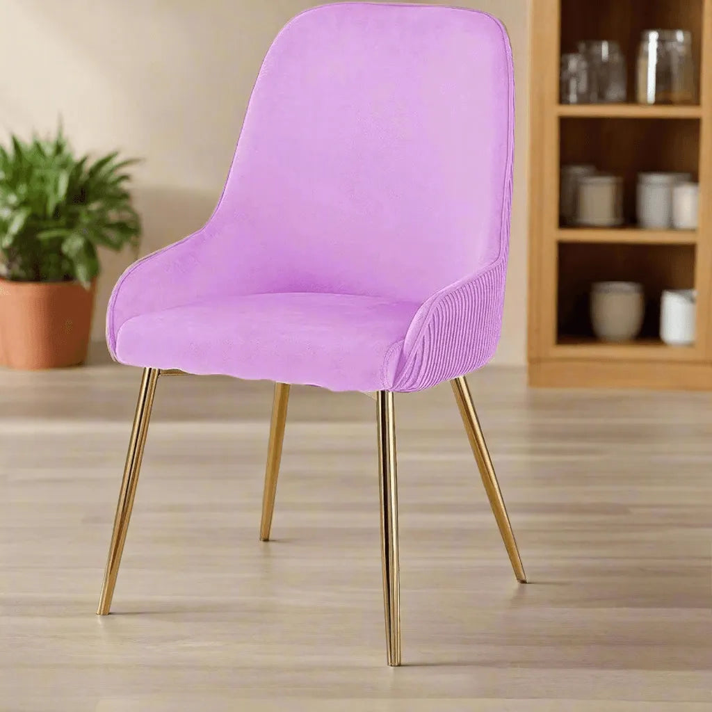 Wooden Twist Echelon Modern Cafe Dining Chair Wih Metal Legs