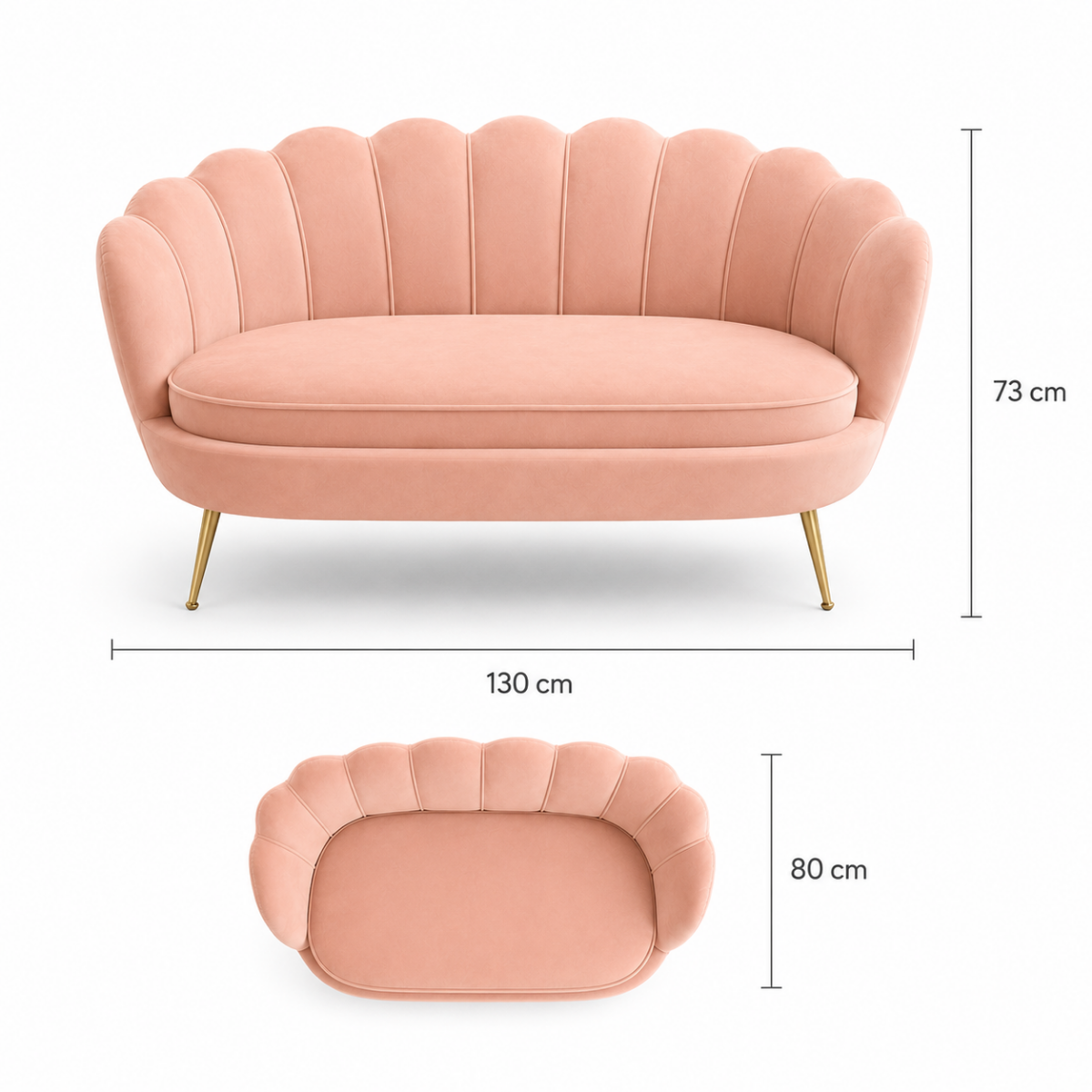 Loveseat Modern Chaise Lounge
