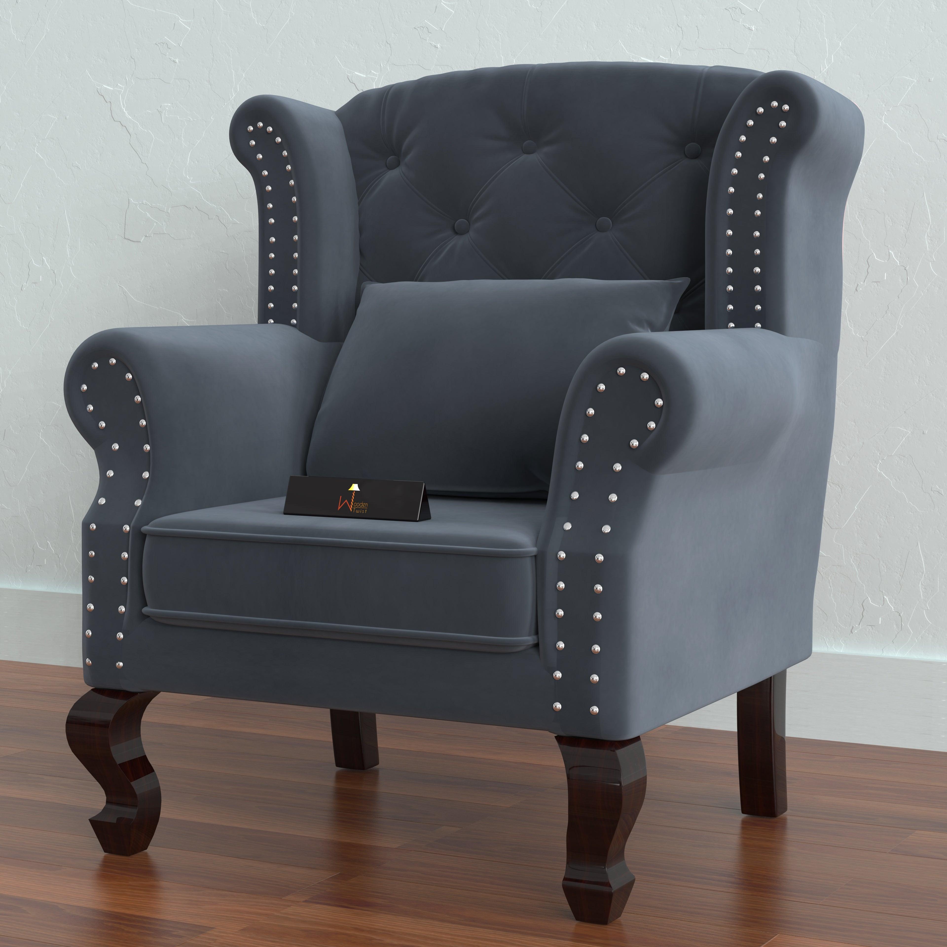 Majestic Wing Chair for Living Room/Home/Offices - Wooden Twist UAE