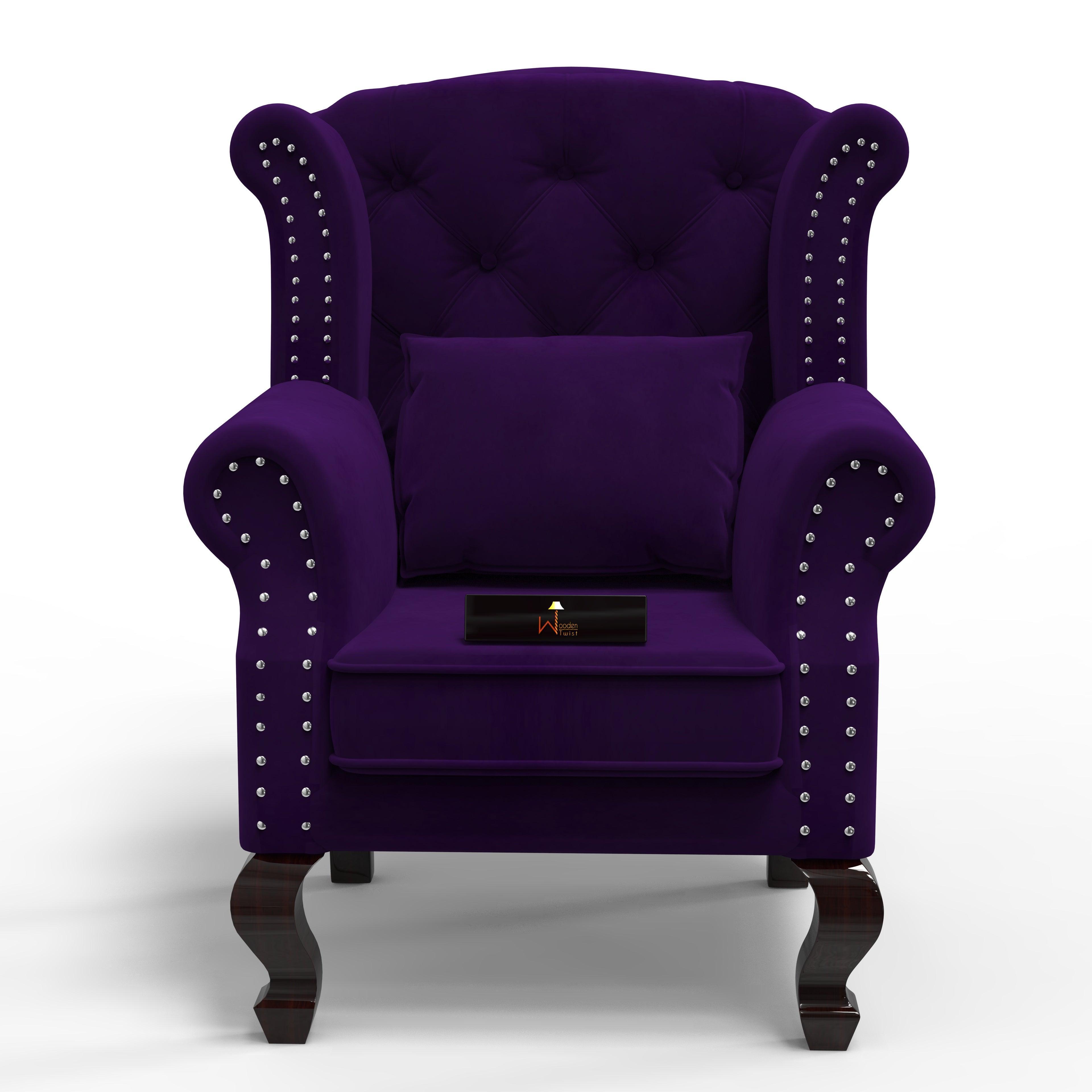 Majestic Wing Chair for Living Room/Home/Offices - Wooden Twist UAE