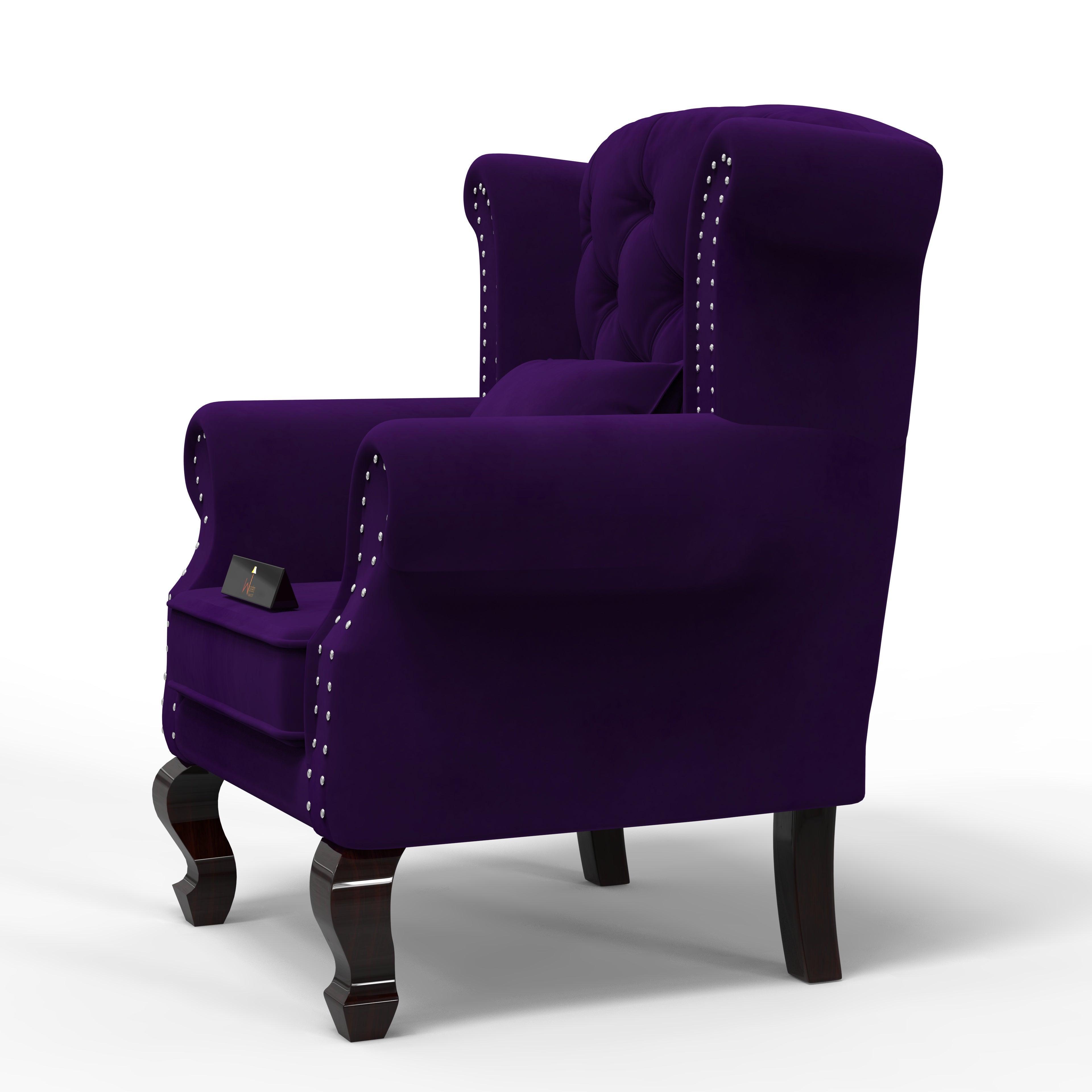 Majestic Wing Chair for Living Room/Home/Offices - Wooden Twist UAE