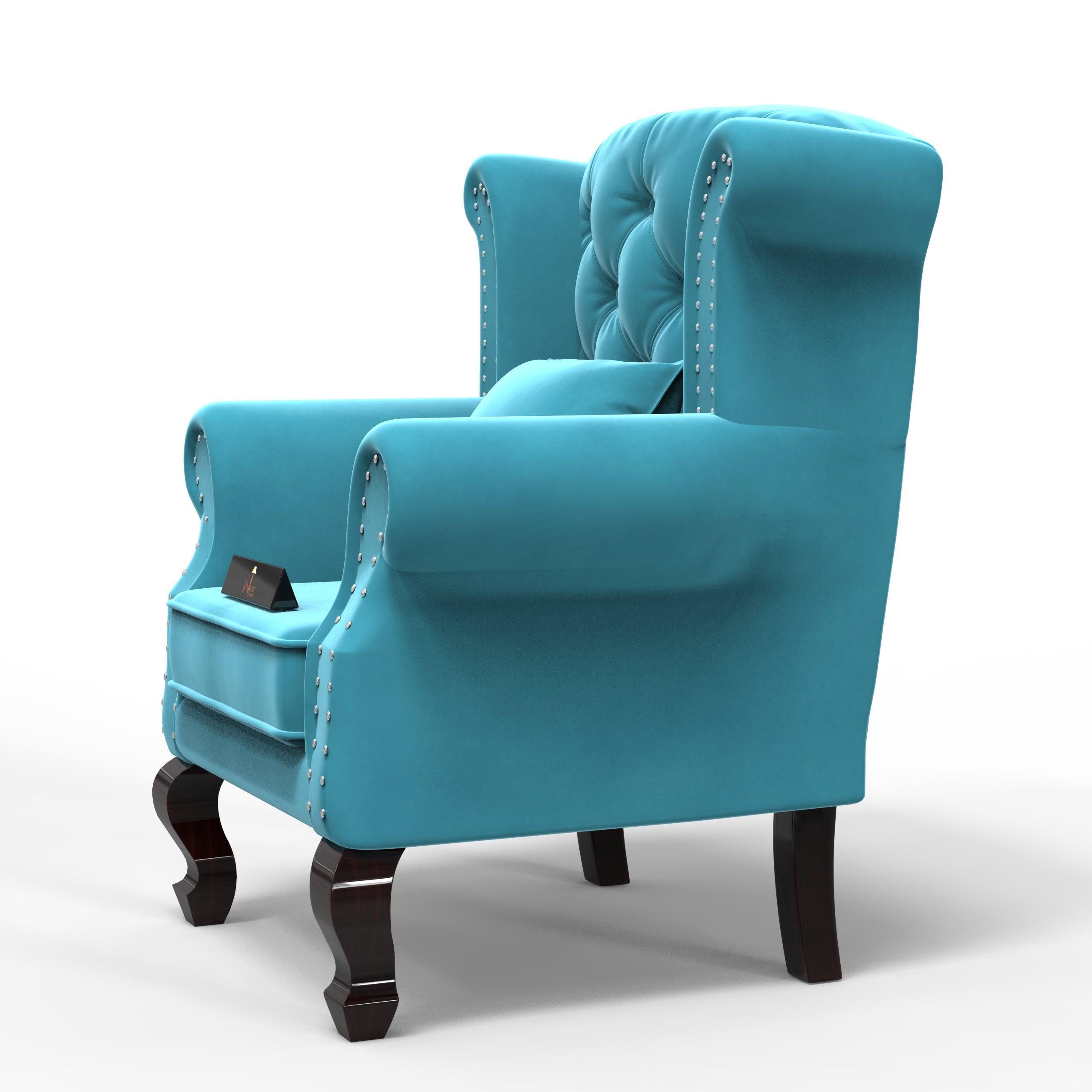 Majestic Wing Chair for Living Room/Home/Offices - Wooden Twist UAE